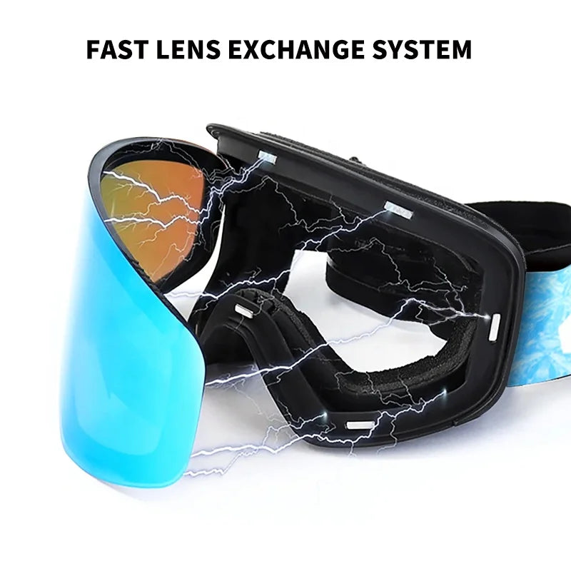Magnetic Lens Ski/Snowboard Goggles